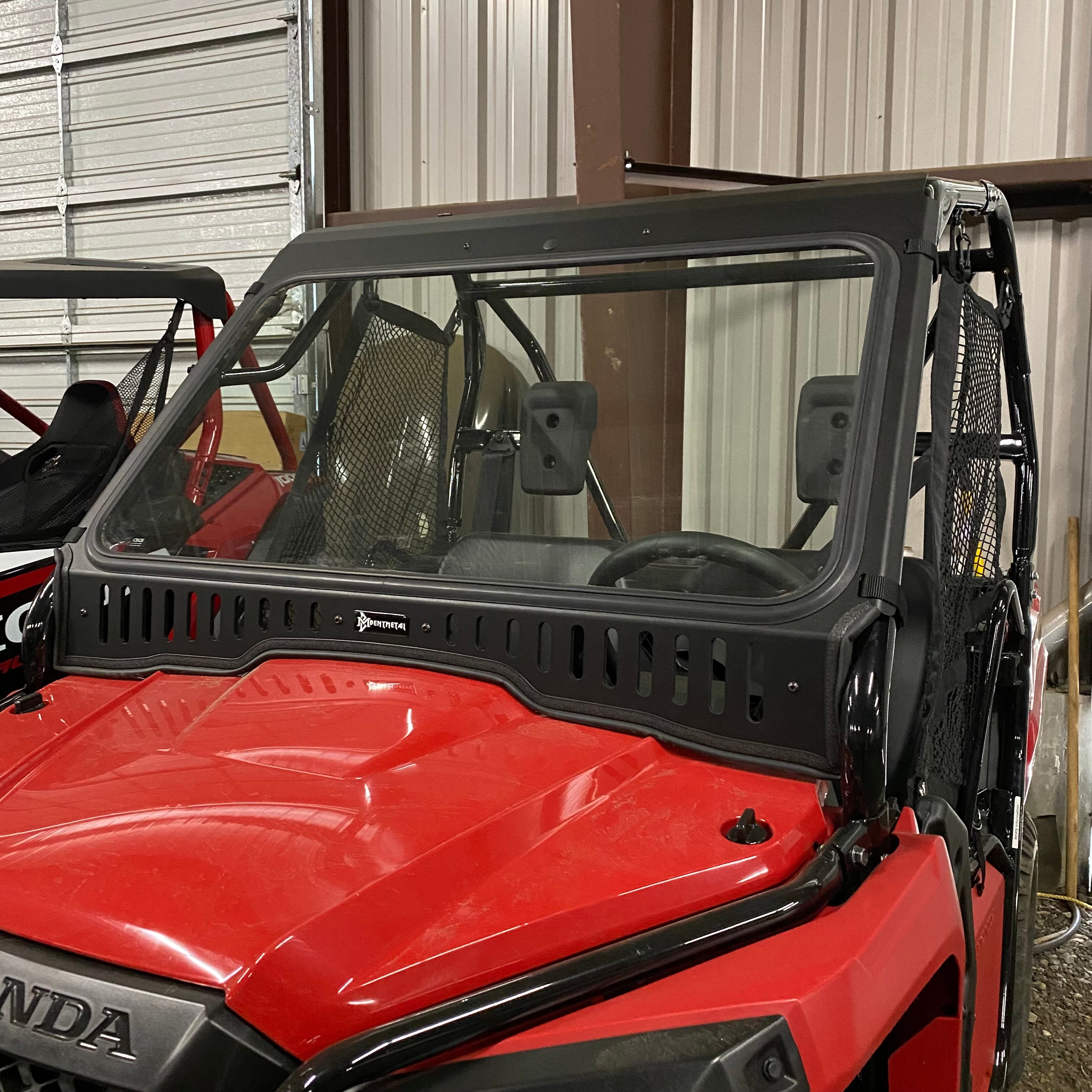 Honda Pioneer 500/520 Vented Glass Windshield – Bent Metal Off-Road