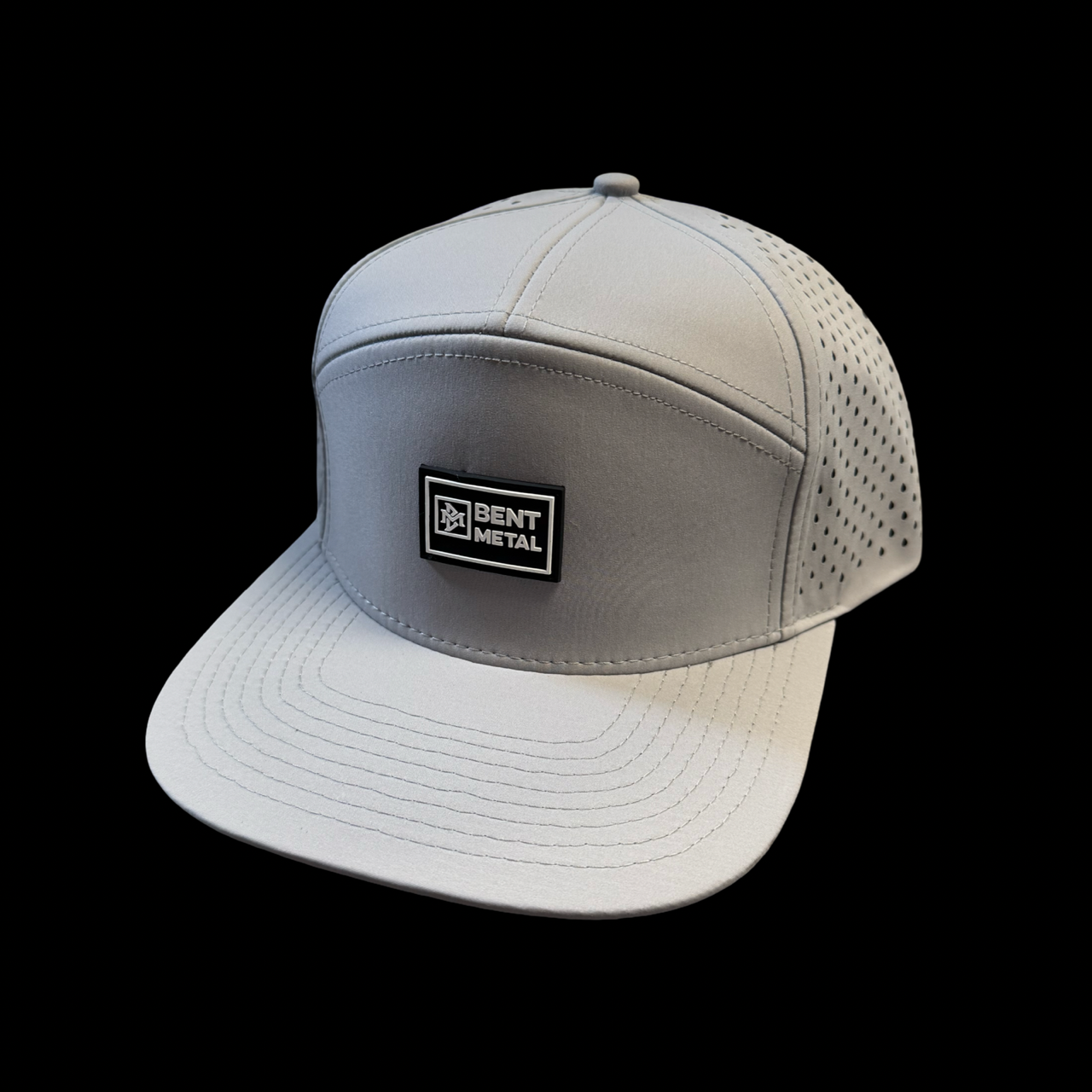 Bent Metal Patch Water Resistant Snapback Hat