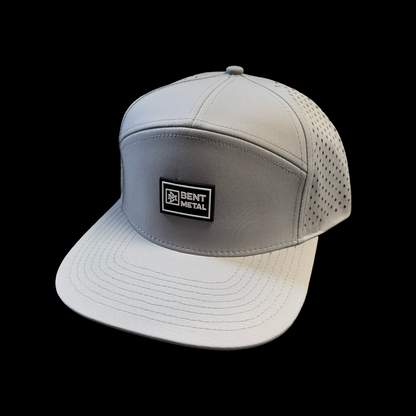 Bent Metal Patch Water Resistant Snapback Hat