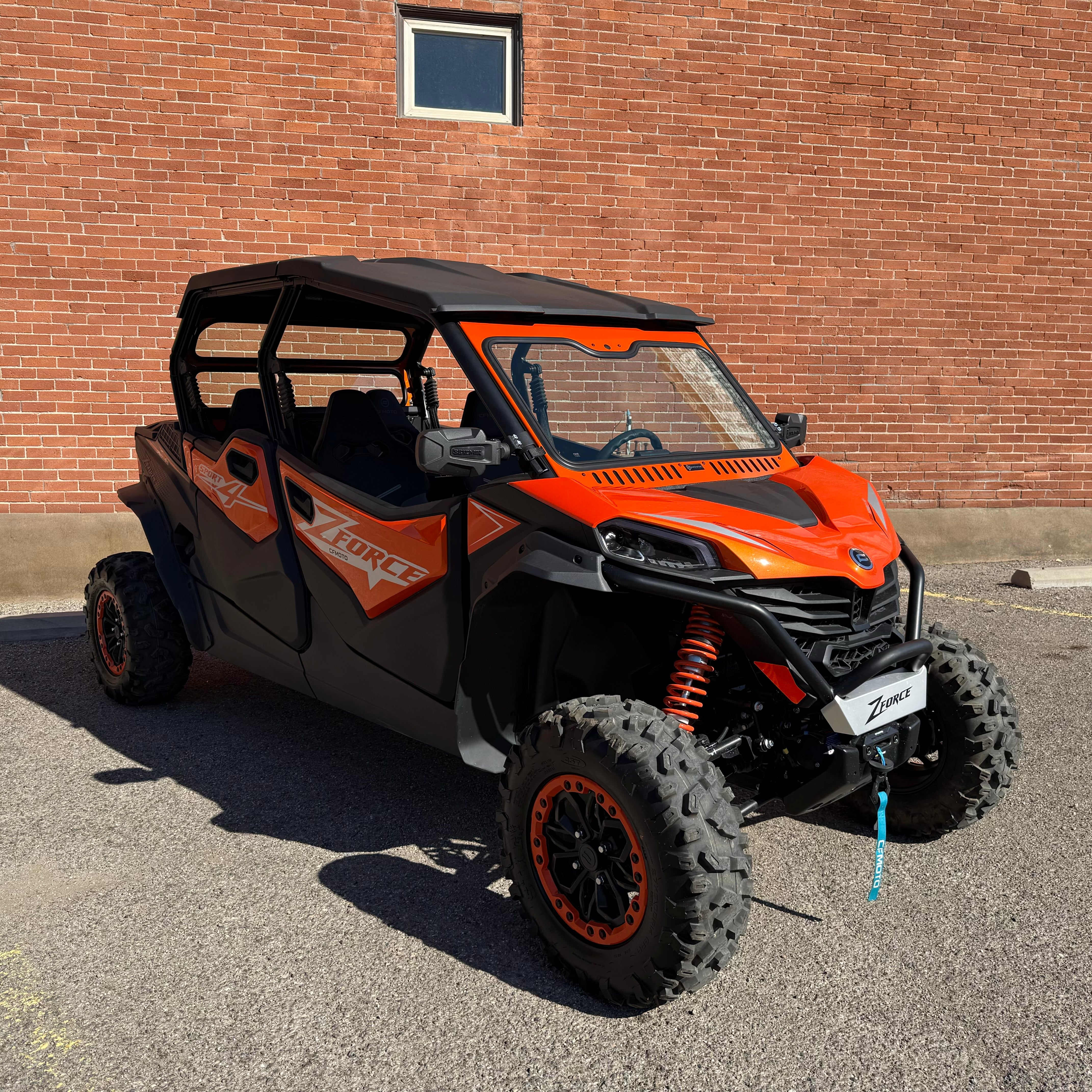 CFMOTO ZForce 950 Sport/Trail Vented Glass Windshield – Bent Metal