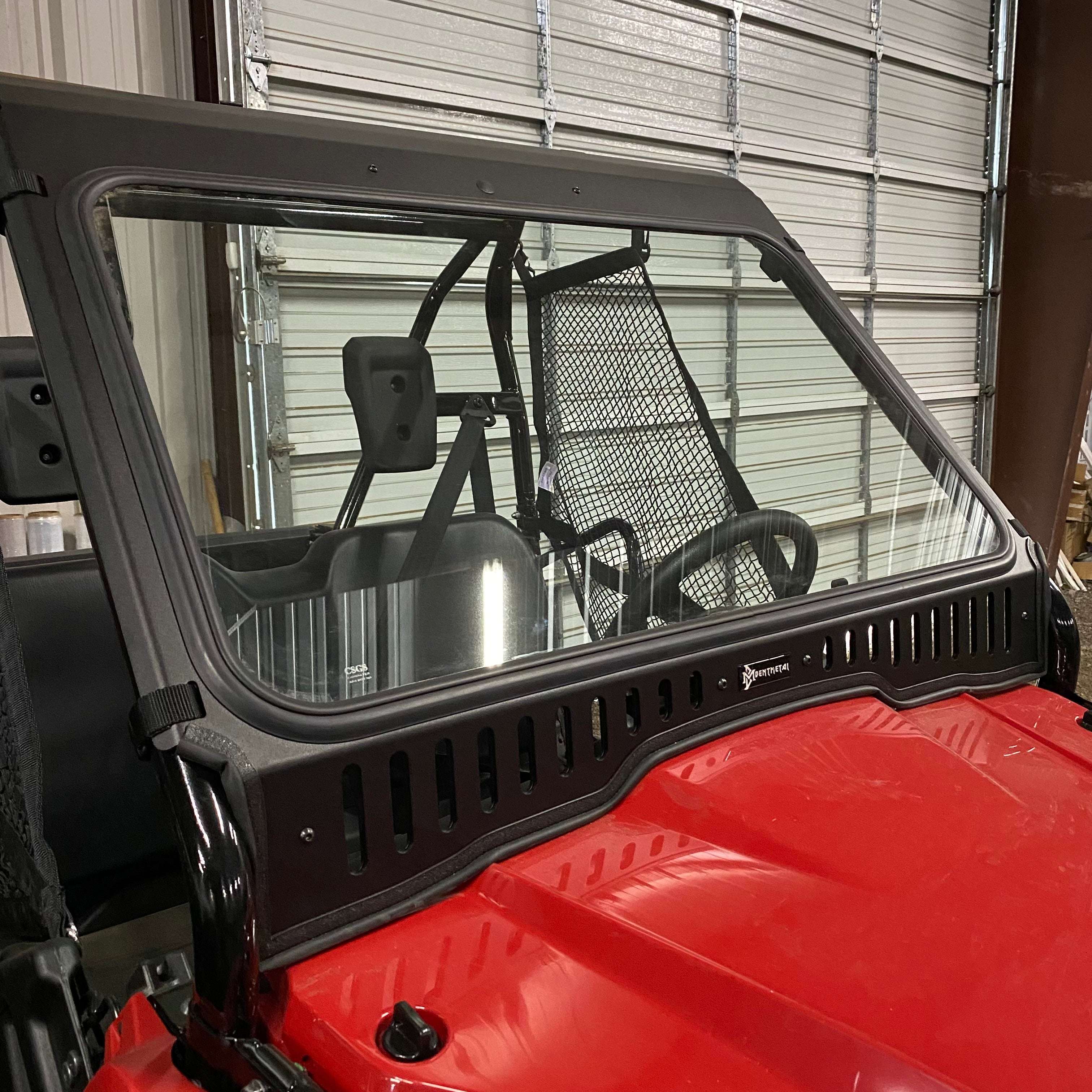 Honda Pioneer 500/520 Vented Glass Windshield – Bent Metal Off-Road
