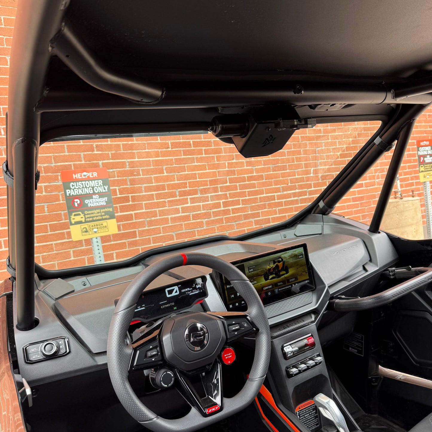 CFMOTO ZForce Z10 Non-Vented Glass Windshield