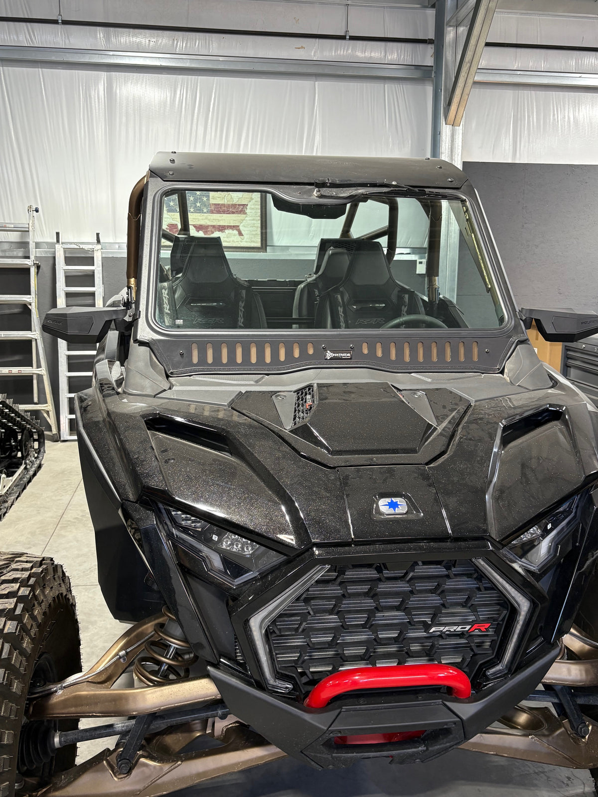 Polaris RZR Pro R (2025+) Vented Glass Windshield – Bent Metal Off-Road